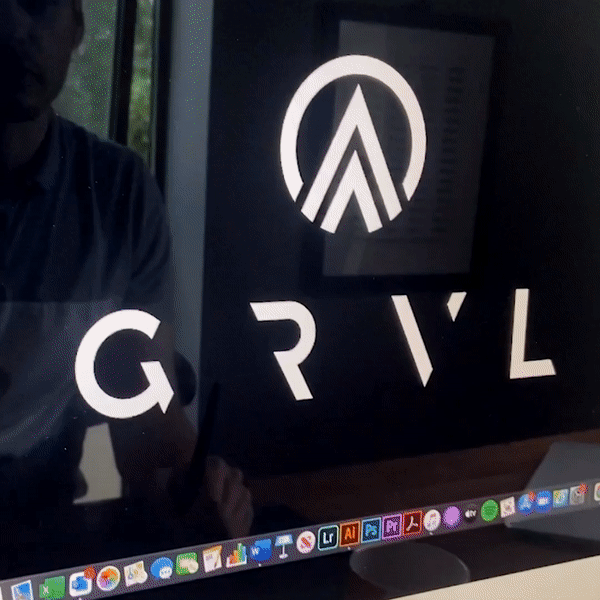 GRVL Logo Design - Blue Associates Sportswear Ltd